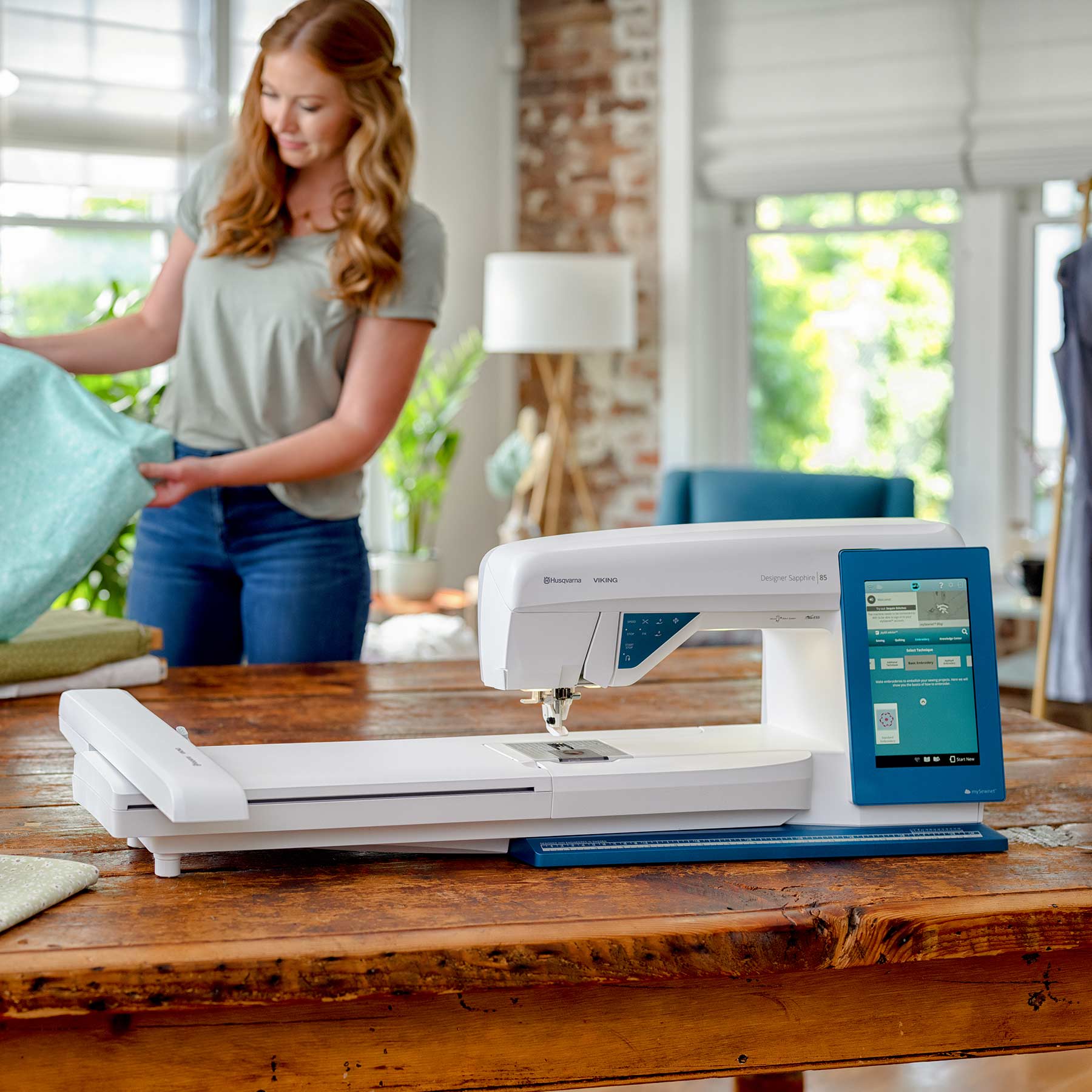 DESIGNER SAPPHIRE™ 85 Sewing & Embroidery Machine + Ready for the