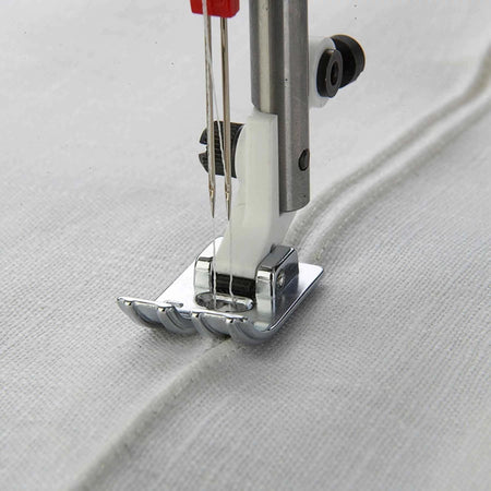 HUSQVARNA® VIKING® 3-Groove Pintuck Foot with Raised Seam Plate (8, 9) -- Product Image