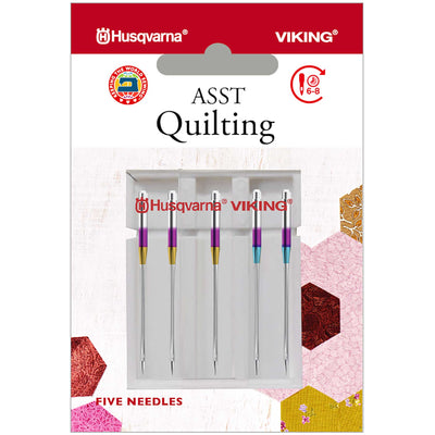 HUSQVARNA® VIKING® Quilting Needles Assorted Sizes 5-Pack -- Product Image