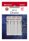 HUSQVARNA® VIKING® Denim Needles Size 80/12 5-pack -- Product Image