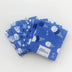 6 Fat Quarters - 3 Prints x 2 of Each Blue Ice Cream 100% Cotton Precut