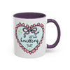 Taza de café «Me encanta hablar de punto todo el día»