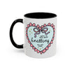 Taza de café «Me encanta hablar de punto todo el día»