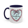 Taza de café «Me encanta hablar de punto todo el día»