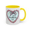 Taza de café «Me encanta hablar de punto todo el día»