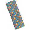 Halloween Fabric Smiling Pumpkins Jack o Lantern on Blue by the yard