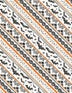 Halloween Orange Ticking Diagonal Stripe Bats Pumpkins on White
