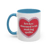 Taza de café «Me encanta hacer colchas, aunque no lo diga mucho»
