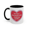 Taza de café «Me encanta hacer colchas, aunque no lo diga mucho»