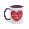 Taza de café «Me encanta hacer colchas, aunque no lo diga mucho»