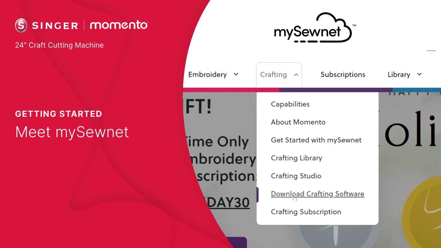 MOMENTO: Welcome to mySewnet™