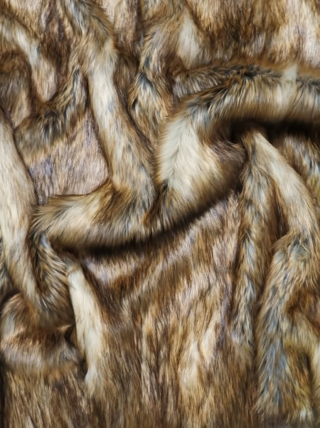 Pelo sintético de coyote de Texas / Se vende por yardas