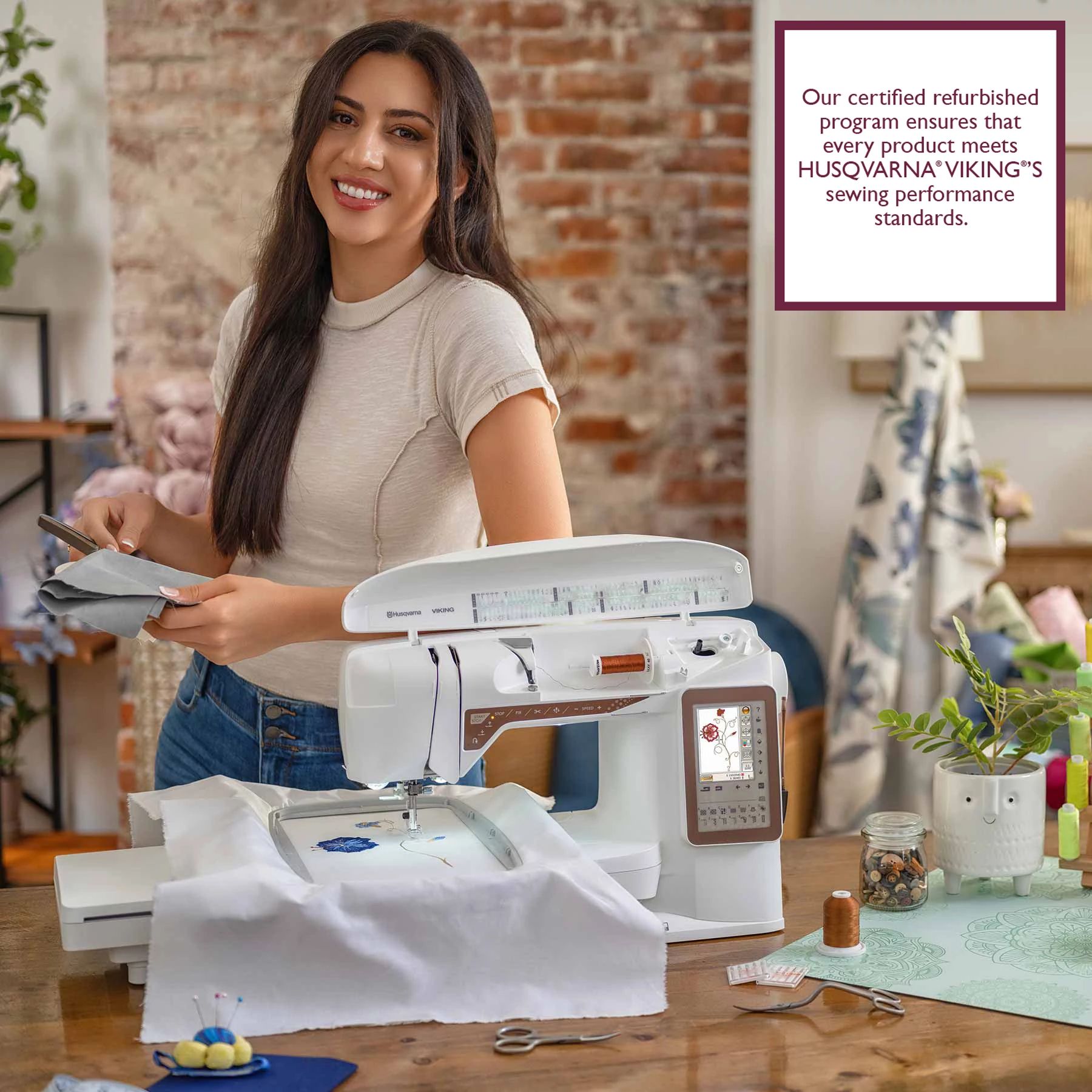 Refurbished DESIGNER TOPAZ™ 40 Sewing & Embroidery Machine