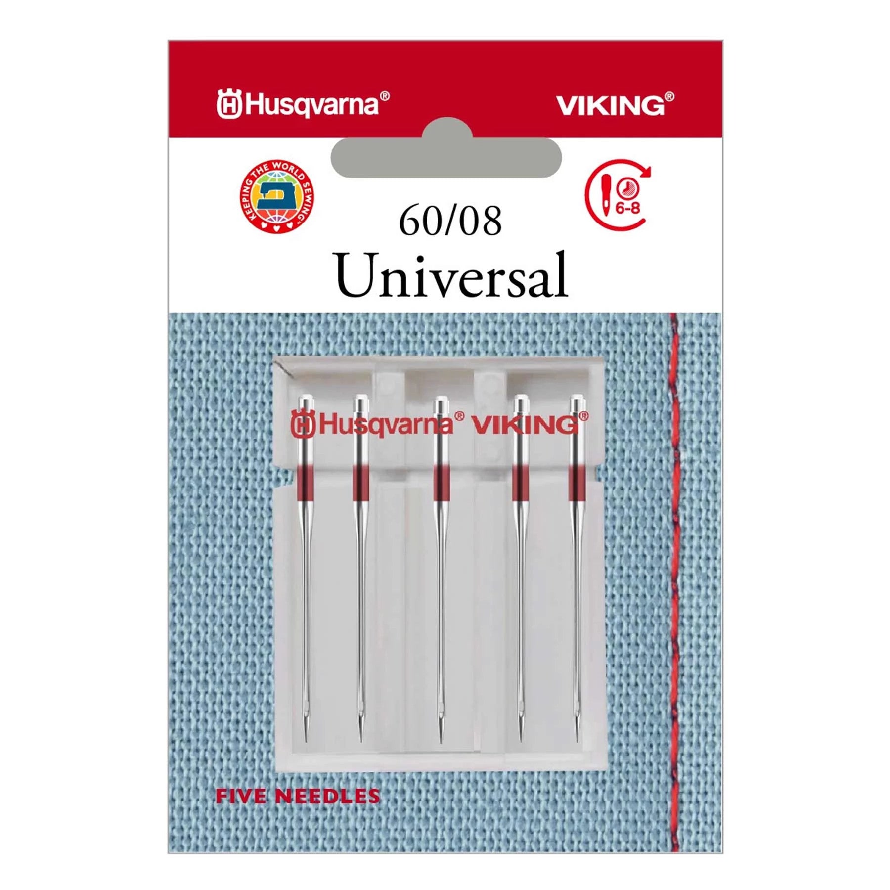Universal Needles Size 60/08 5-Pack | Husqvarna® Viking®