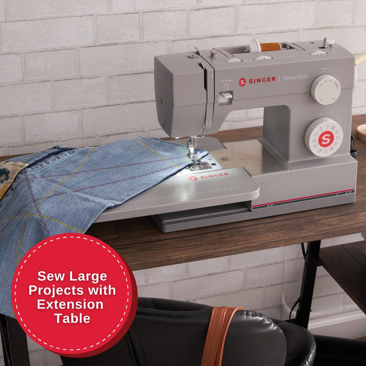 Máquina de Coser SINGER® Refurbished Heavy Duty 64S con Mesa Extensible -- Product Image