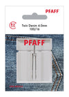 PFAFF® Twin Denim Needle 4mm Size 100/16 1-Pack -- Product Image