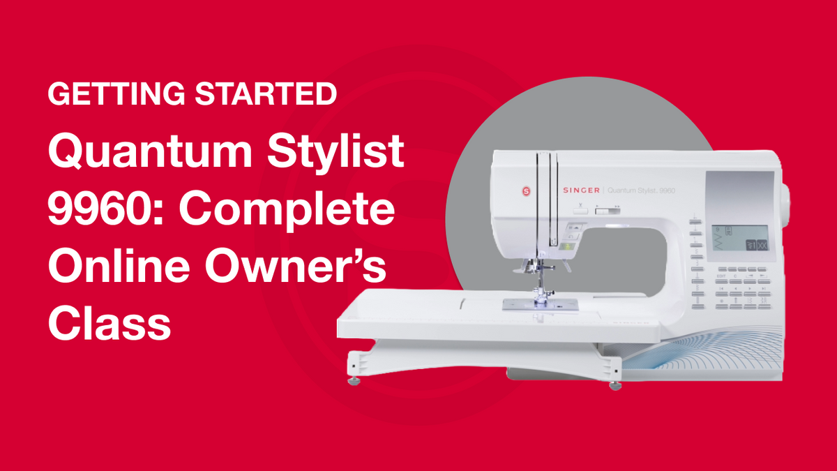 Máquina de coser Quantum Stylist 9960 con mesa extensible | SINGER