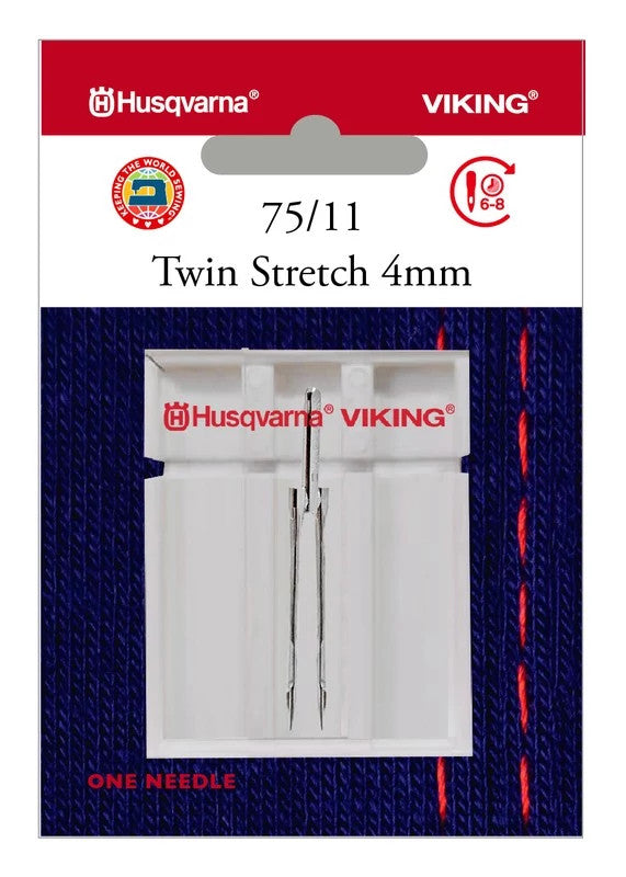 Aguja Husqvarna® Viking® Twin Stretch 4.0mm Tamaño 75/11 Husqvarna