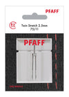 PFAFF® Twin Stretch Needle 2.5mm Size 75/11 1-Pack -- Product Image